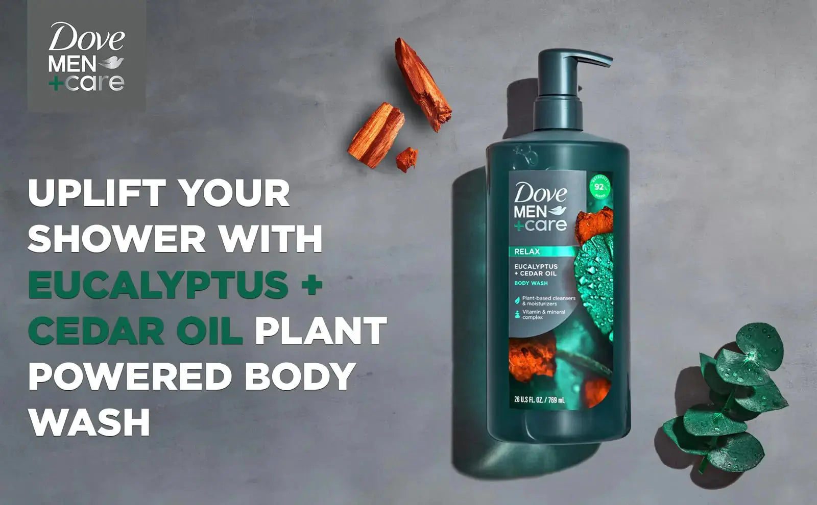 DOVE MEN + CARE Body Wash + Deodorant Stick | Moisturizing Deodorant For 72-Hour Protection