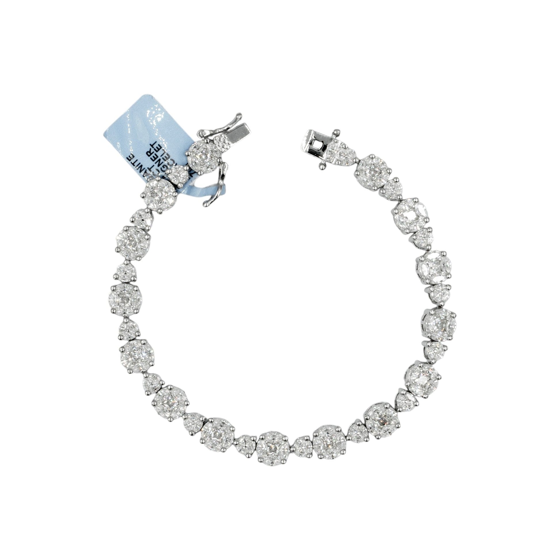 925 Silver Moissanite 6mm Mix Tennis Bracelet – 7"