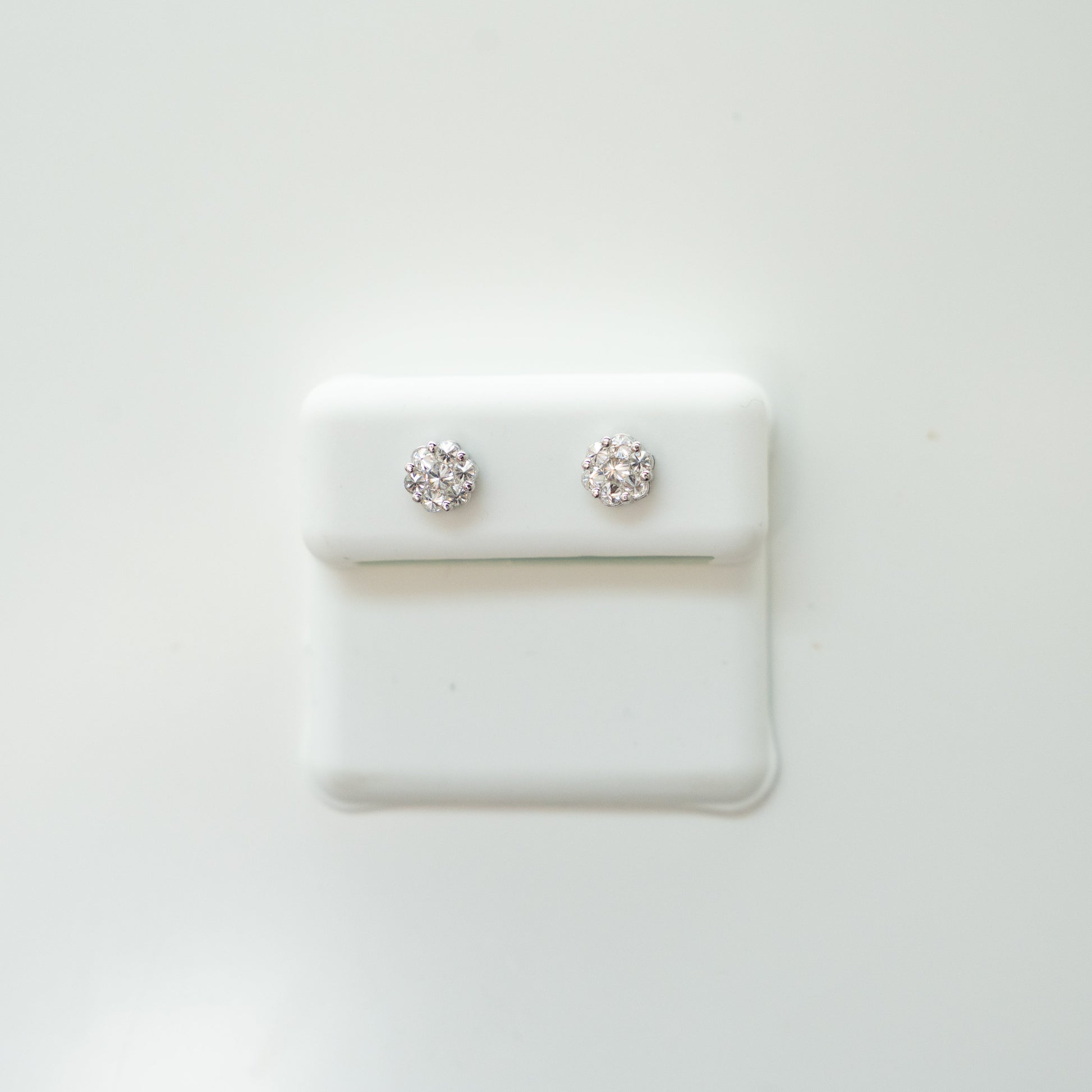 925 Silver Moissanite Reverse Stud Earrings – 0.53 cttw