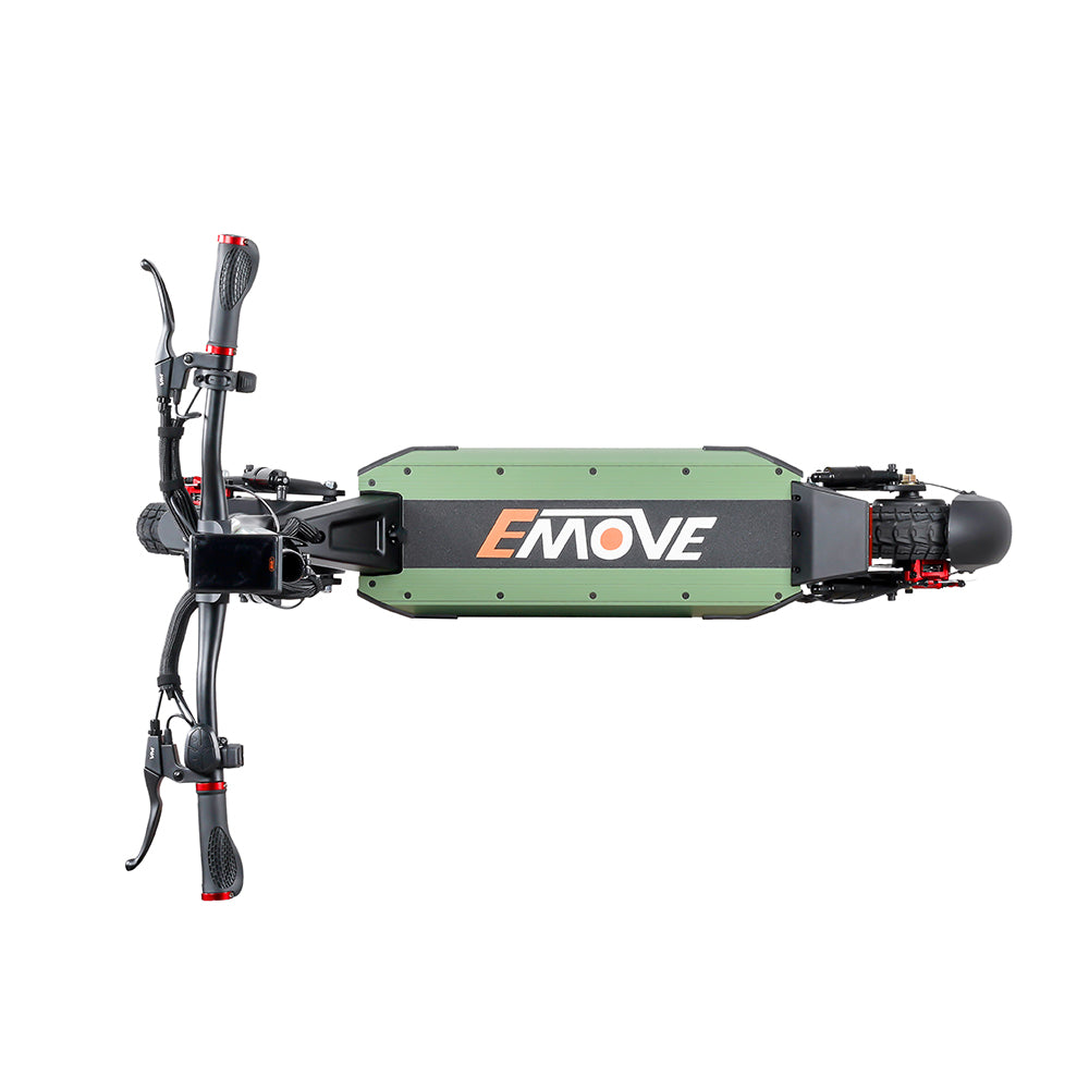 EMOVE Cruiser V2 – 52V and 60V Quad Suspension 62-Mile Long-Range Electric Scooter