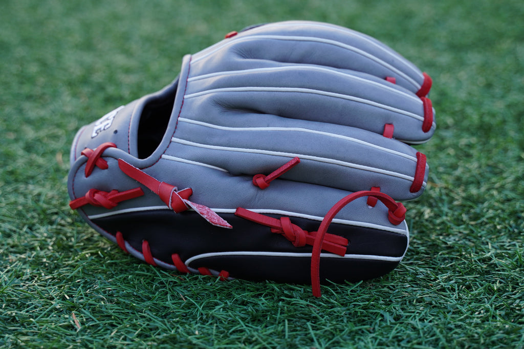 11.75" Infield H-Web Grace Glove - Black/Red