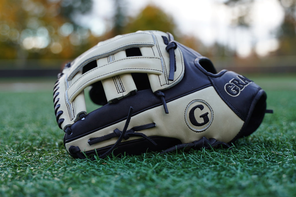 12.50" Outfield H-Web Grace Glove - Black/Blonde - Left Hand Throw