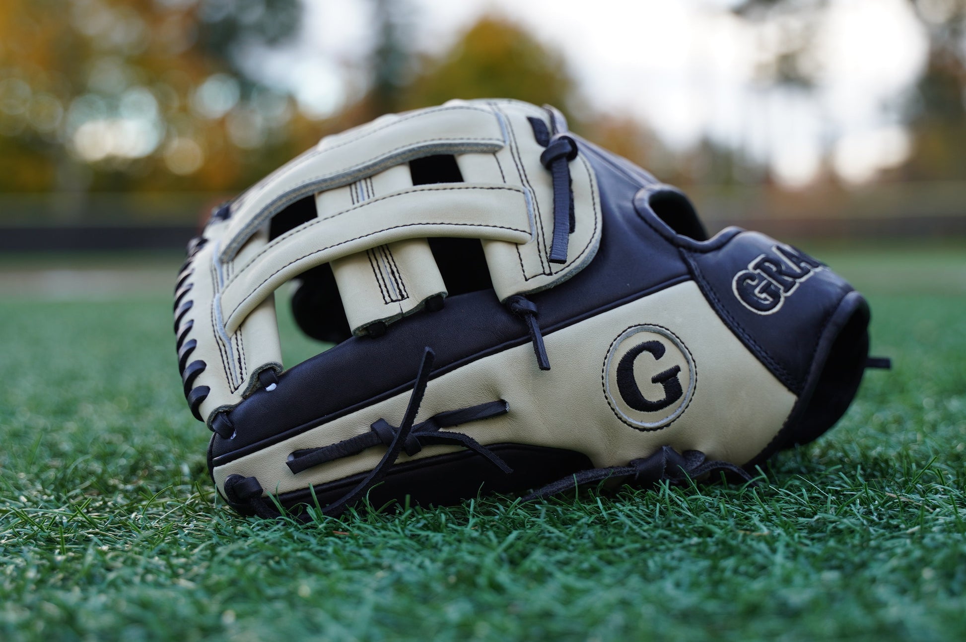 12.75" Outfield H-Web Grace Glove - Black/Blonde - Left Hand Throw