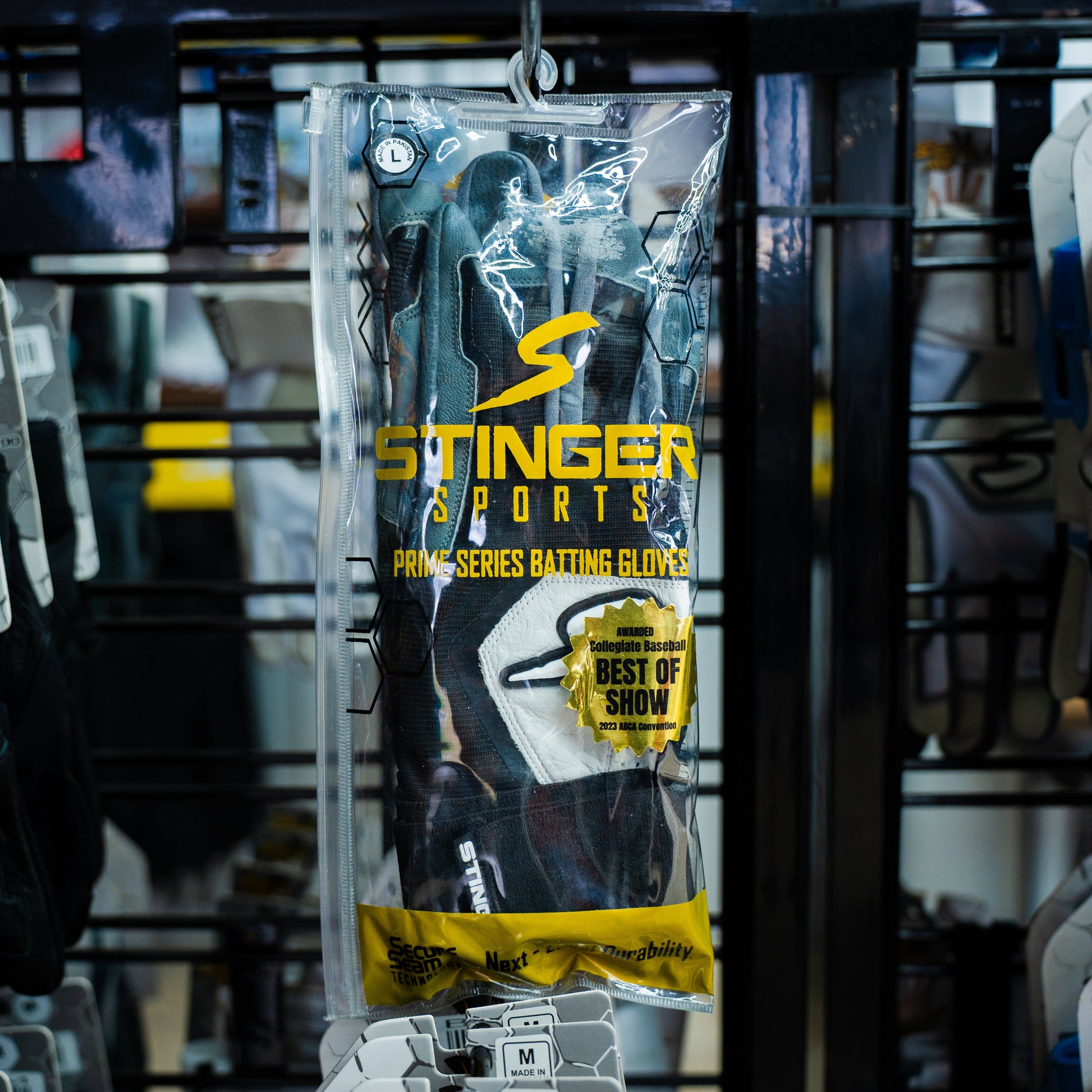 Winder Series Batting Gloves - Graphite/Black & White