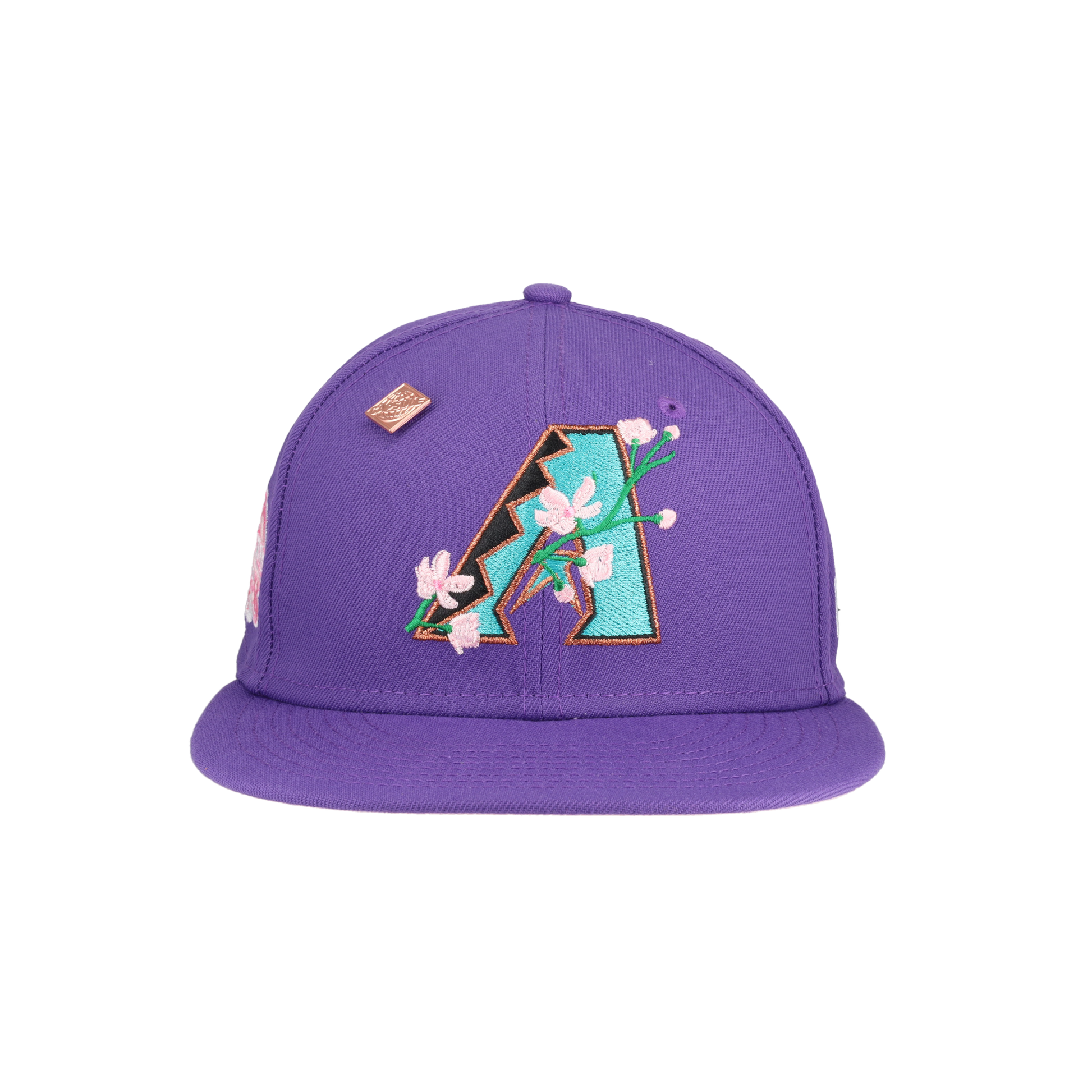 Arizona Diamondbacks Side Patch Bloom 2001 World Series Patch Fitted Hat