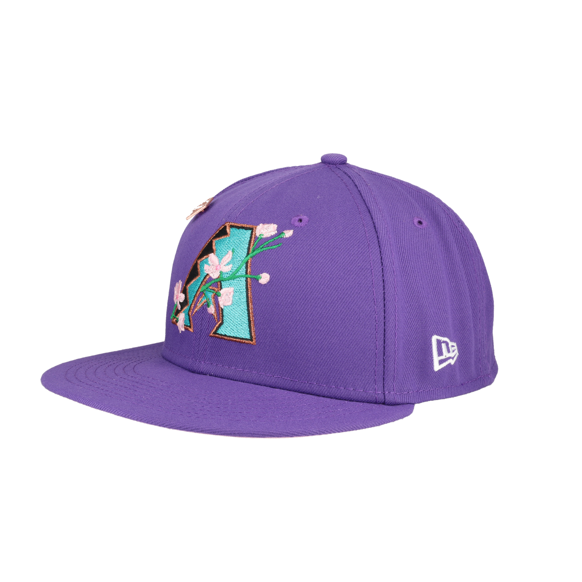 Arizona Diamondbacks Side Patch Bloom 2001 World Series Patch Fitted Hat