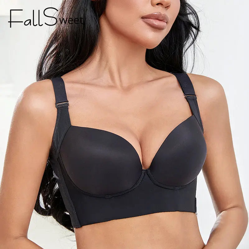 Deep Cup Push Up Bra with Padded Cups