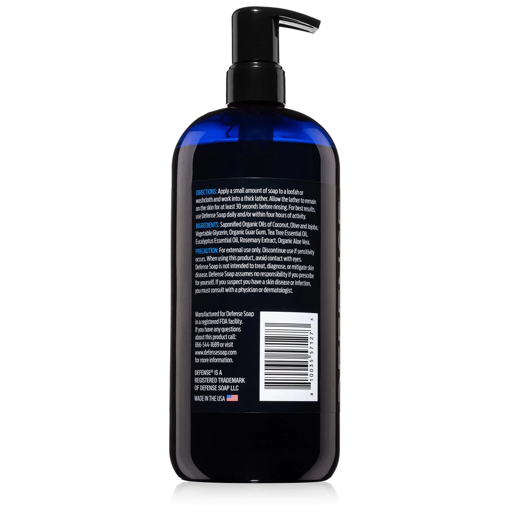 Defense Original Soap Organic Tea Tree Unisex Body Wash - Natural & SLS-Free 32 oz