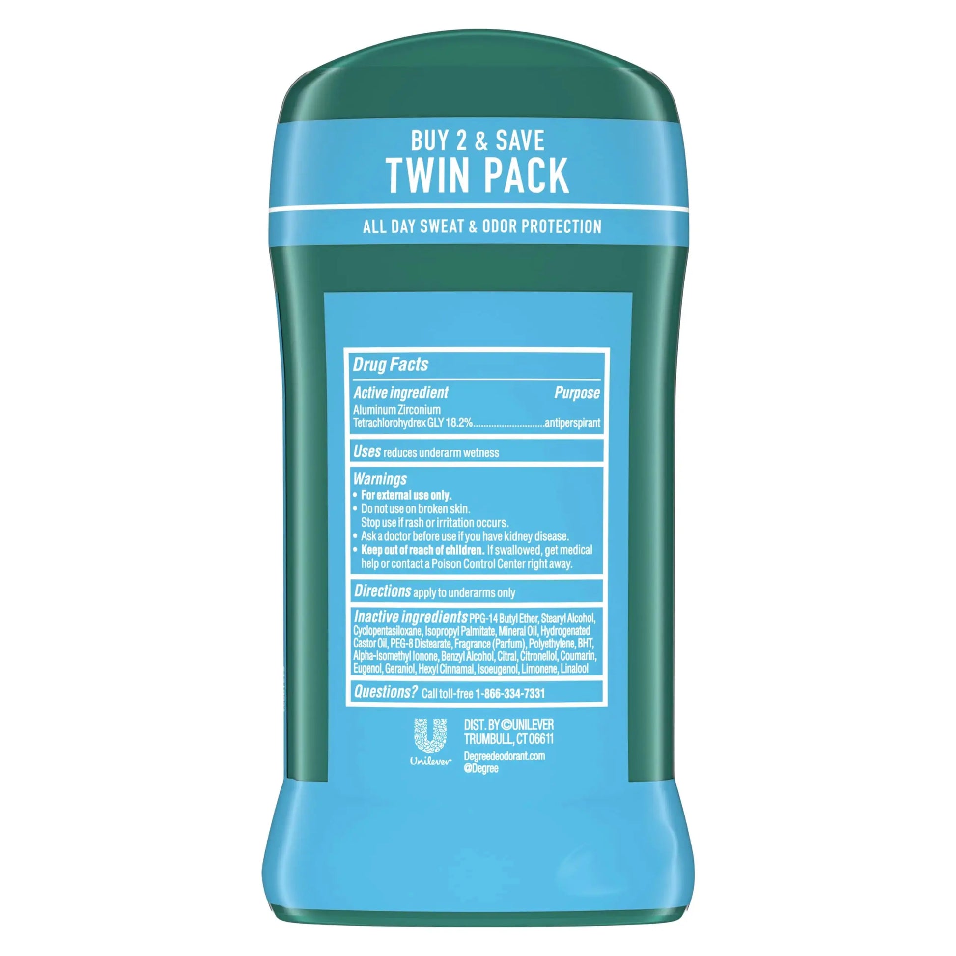 Degree Men Original Antiperspirant Deodorant - Twin Pack