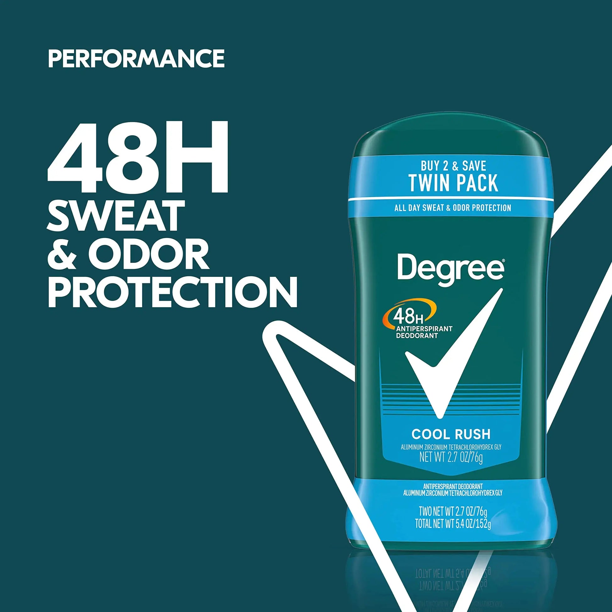 Degree Men Original Antiperspirant Deodorant - Twin Pack