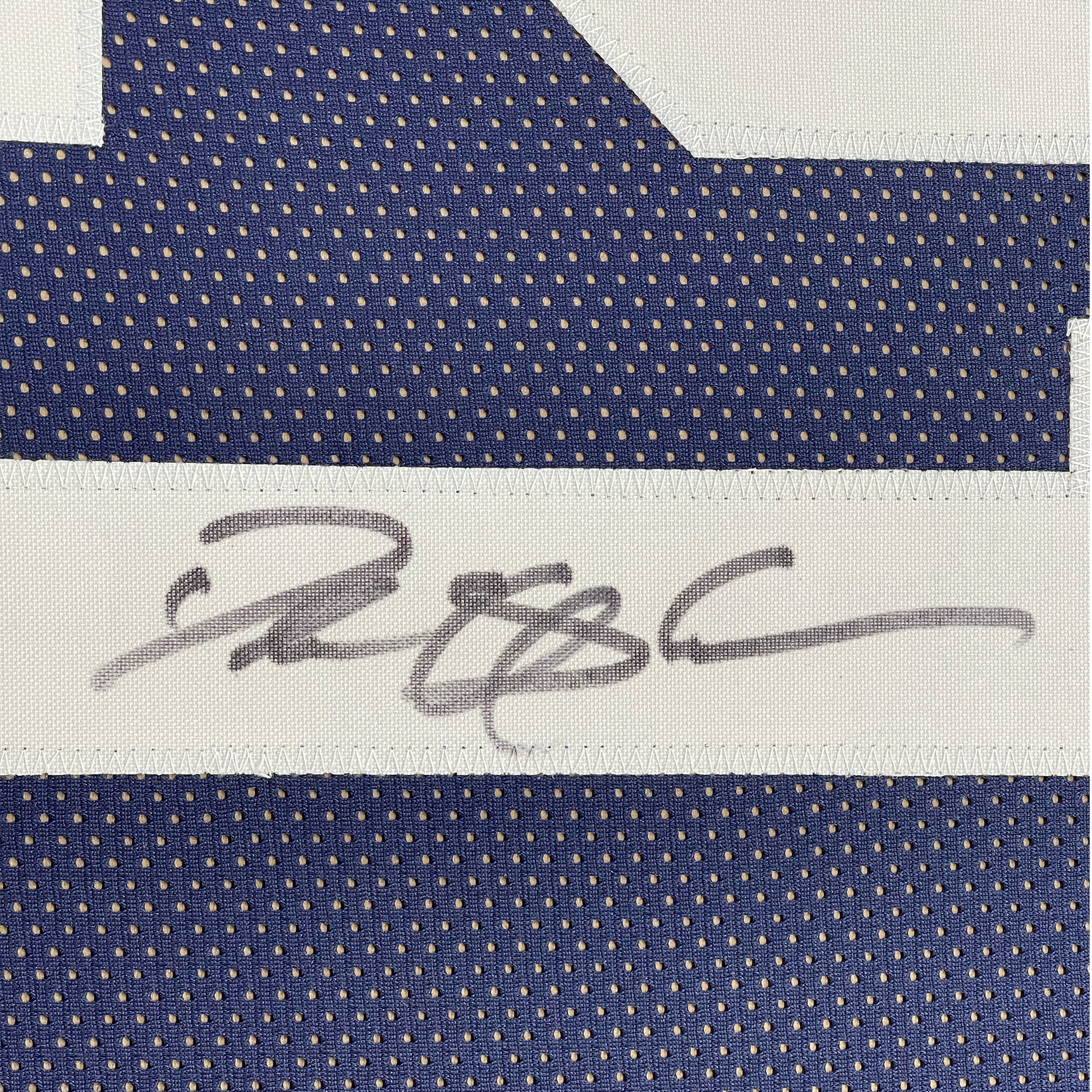 Framed Autographed/Signed Deion Sanders 35x39 Dallas Thanksgiving Day Football Jersey Beckett BAS COA