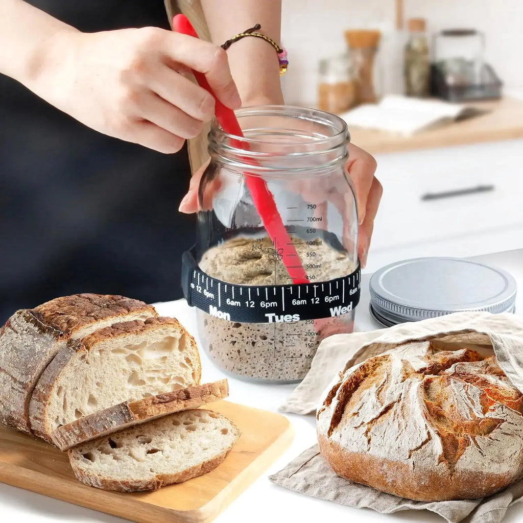 Deluxe Sourdough Starter Set 31.8 oz - Complete Bread Making Kit