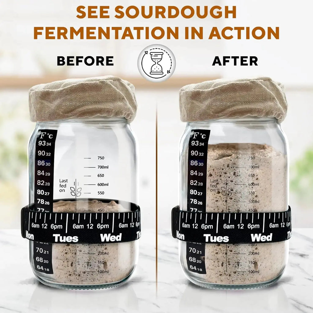 Deluxe Sourdough Starter Set 31.8 oz - Complete Bread Making Kit
