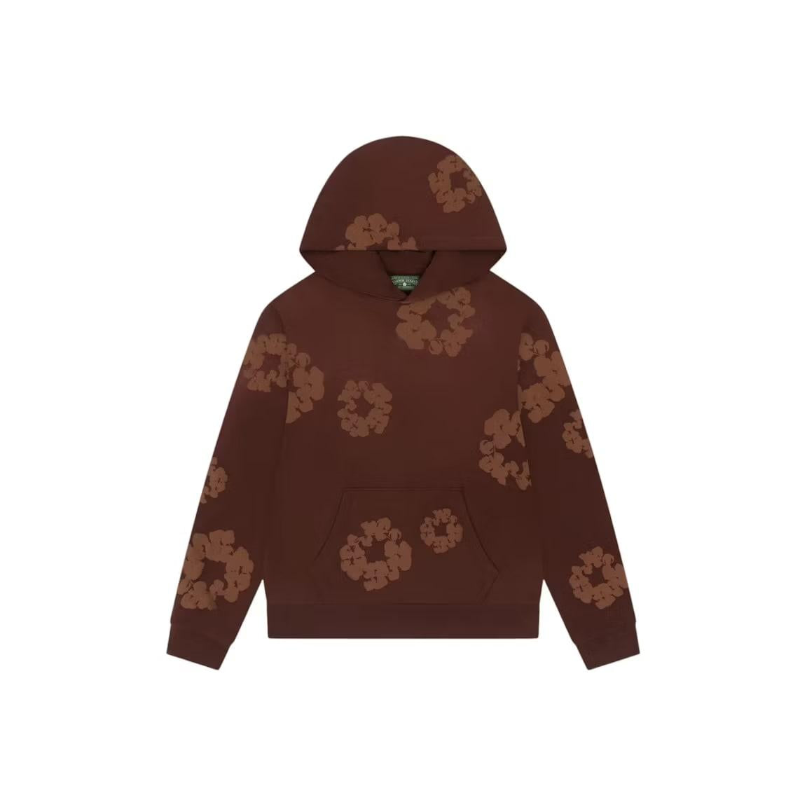 Denim Tears Mono Cotton Wreath Hoodie Brown