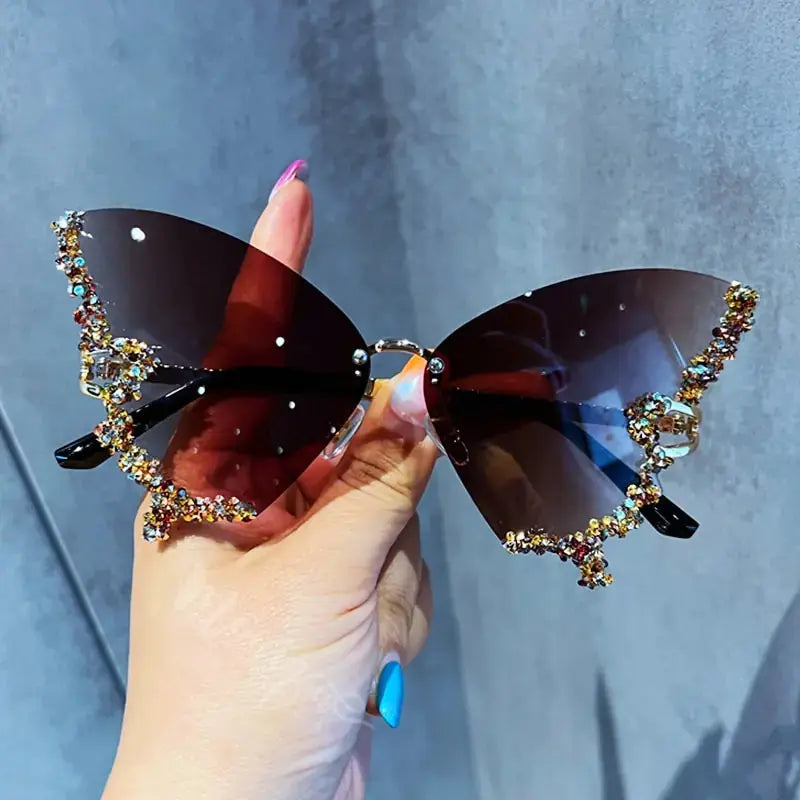 Diamond Butterfly Sunglasses - Premium Quality and Durability