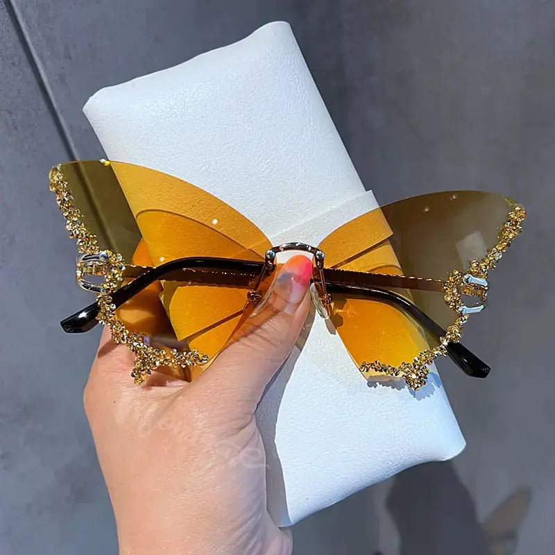 Diamond Butterfly Sunglasses - Premium Quality and Durability