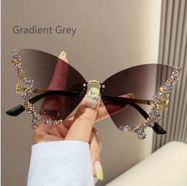 Diamond Butterfly Sunglasses - Premium Quality and Durability