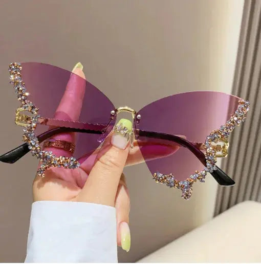 Diamond Butterfly Sunglasses - Premium Quality and Durability