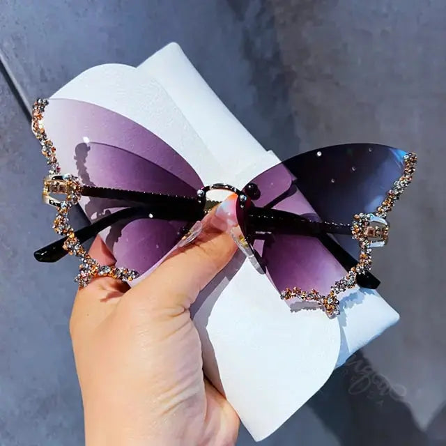 Diamond Butterfly Sunglasses - Premium Quality and Durability