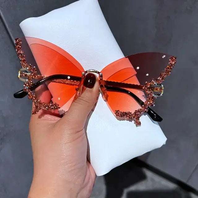 Diamond Butterfly Sunglasses - Premium Quality and Durability
