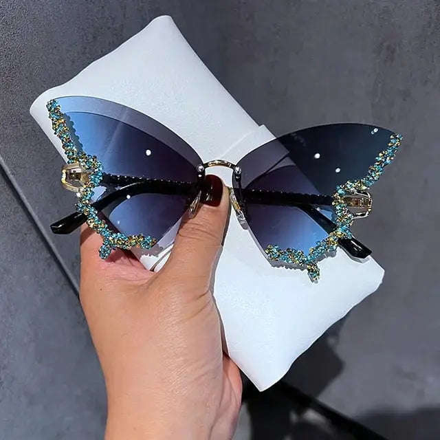 Diamond Butterfly Sunglasses - Premium Quality and Durability
