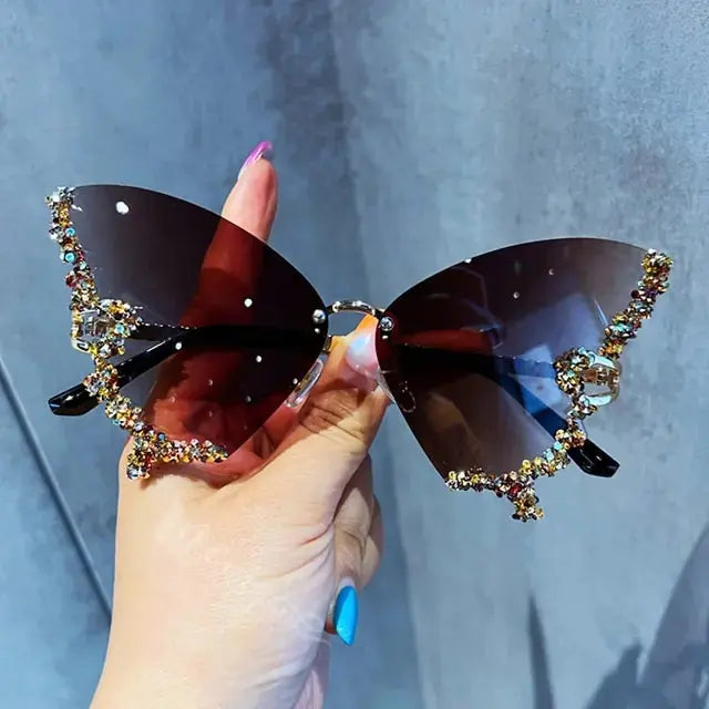 Diamond Butterfly Sunglasses - Premium Quality and Durability