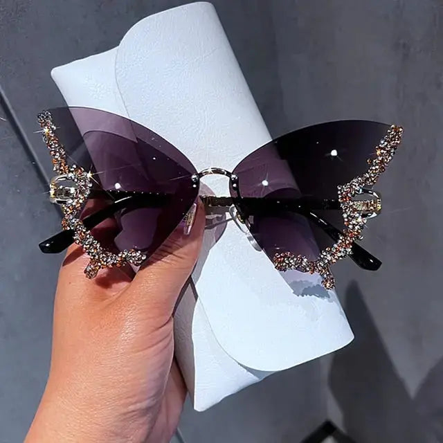Diamond Butterfly Sunglasses - Premium Quality and Durability
