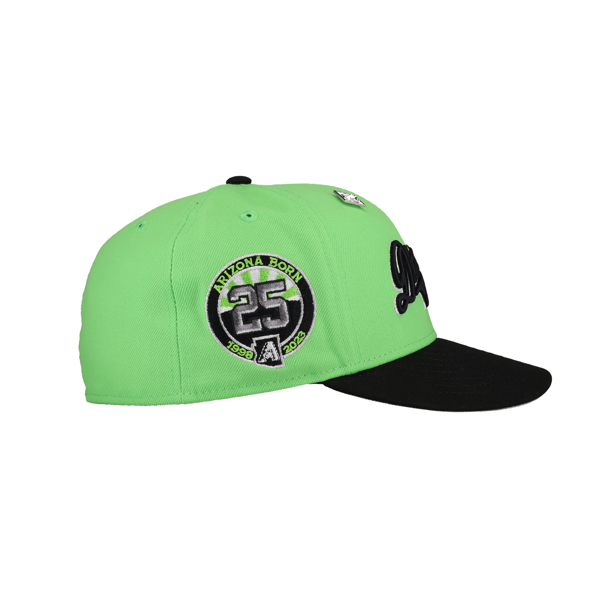 Arizona Diamondbacks 25th Anniversary Lime Metallic 59Fifty Fitted Hat