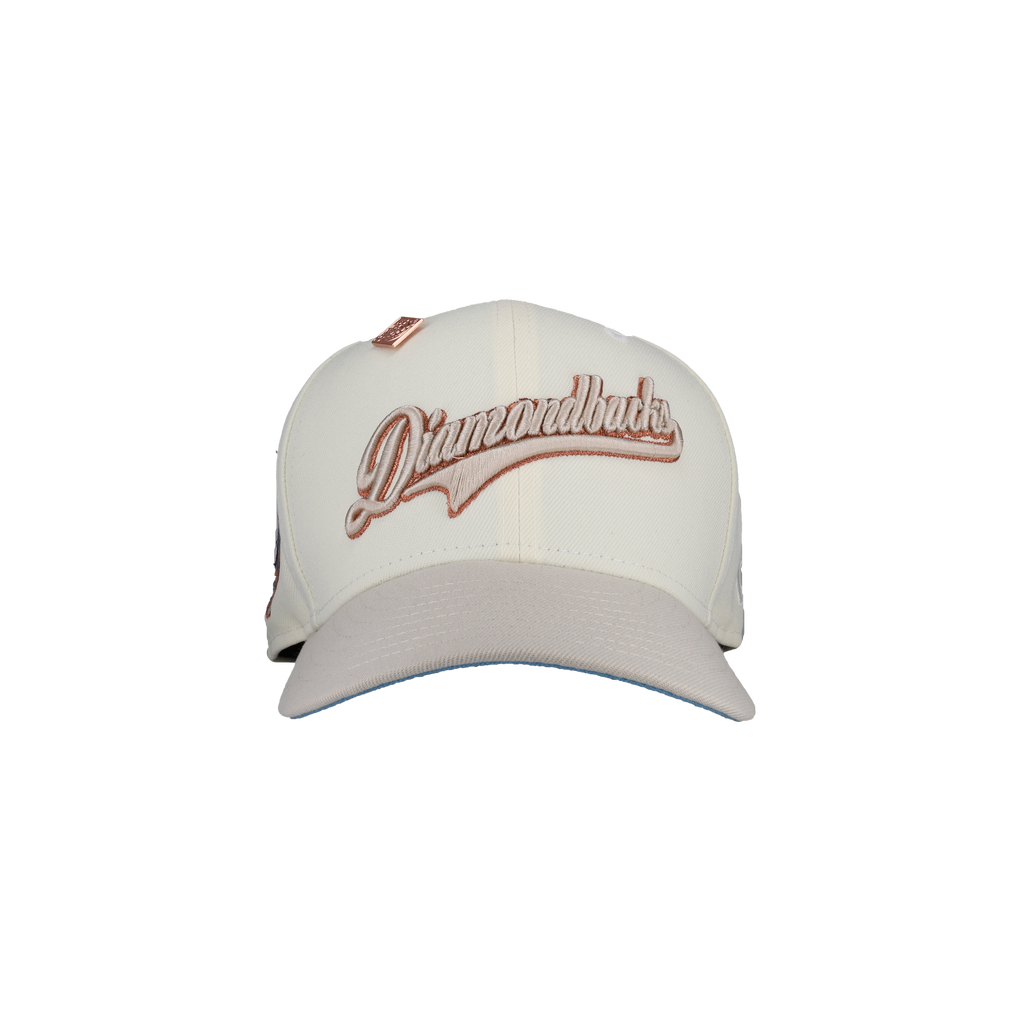 Arizona Diamondbacks 25th Anny Metallic Chrome/Stone 59Fifty Fitted Hat