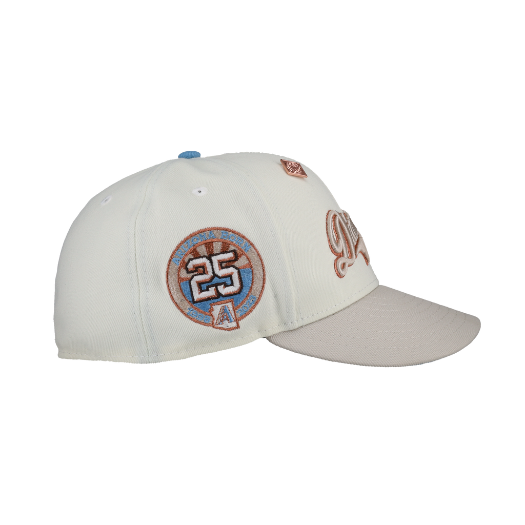 Arizona Diamondbacks 25th Anny Metallic Chrome/Stone 59Fifty Fitted Hat