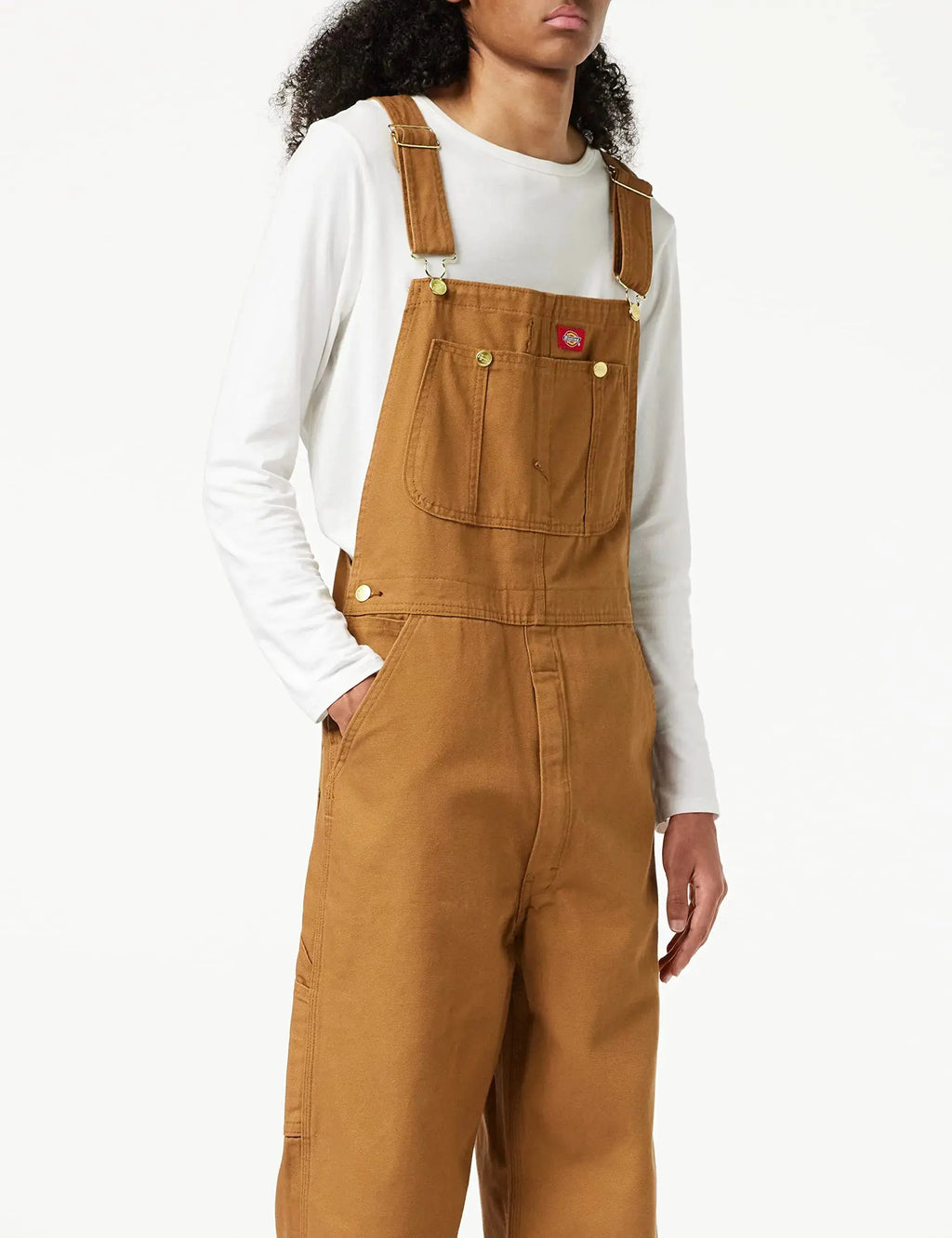 Dickies Men's Bib Overall 38W x 34L Brown Duck