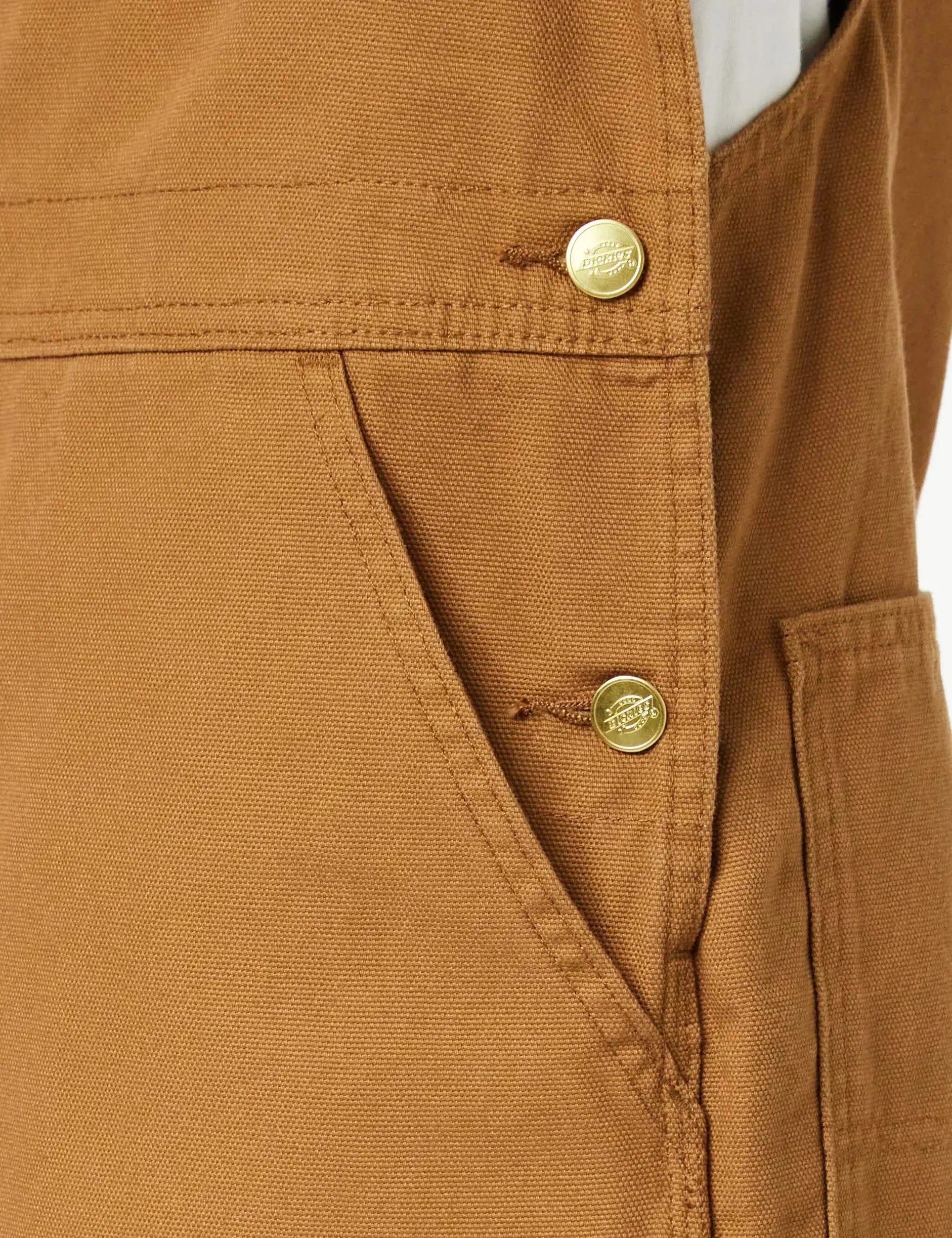 Dickies Men's Bib Overall 38W x 34L Brown Duck