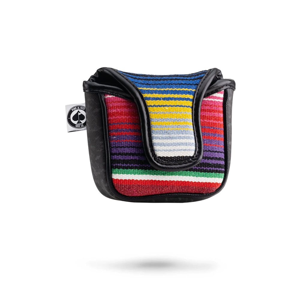 Mustache Sugar Skull - Mallet Putter Cover Gray Camo