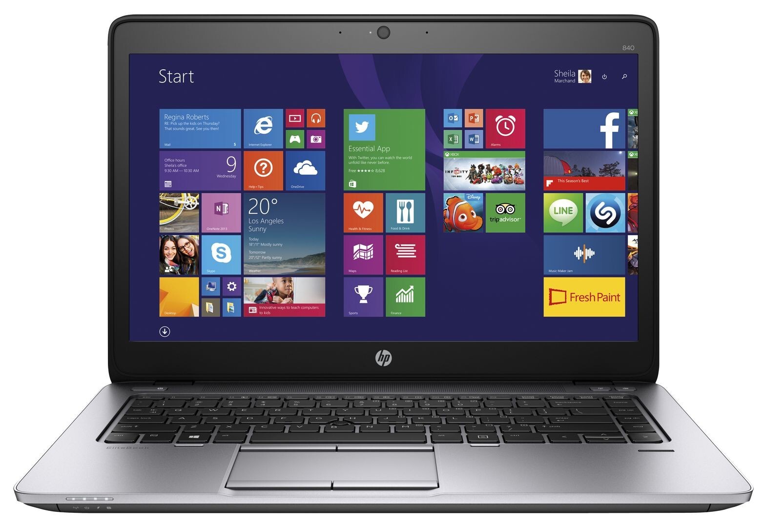 HP 14" EliteBook 840 G1 i5-4200U Business Laptop Computer – Black – 16GB/256GB SSD Windows 10
