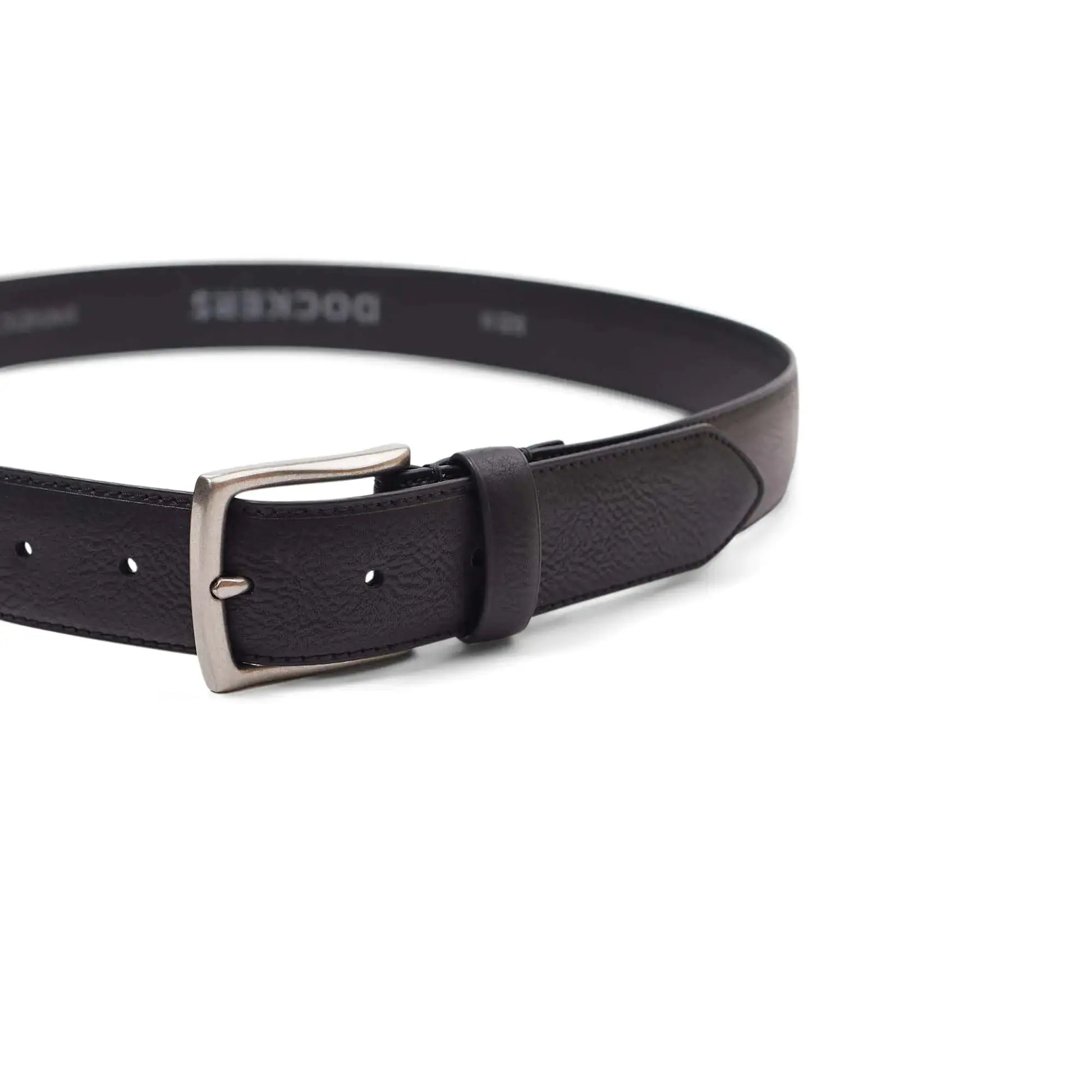 Dockers Men's Everyday Casual Belt with Classic Harness Buckle - Black Classic