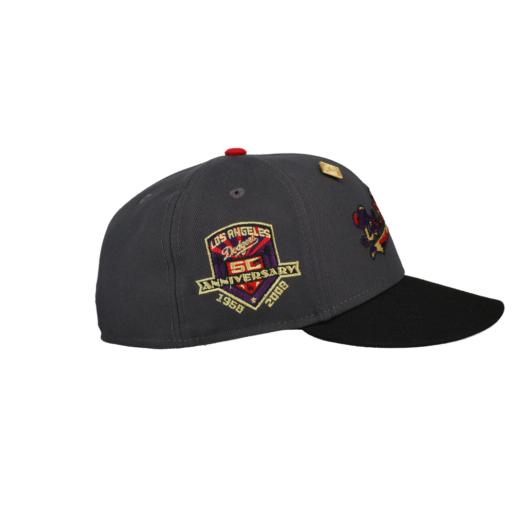 Los Angeles Dodgers 50th Anniversary Graphite 59Fifty Fitted Hat