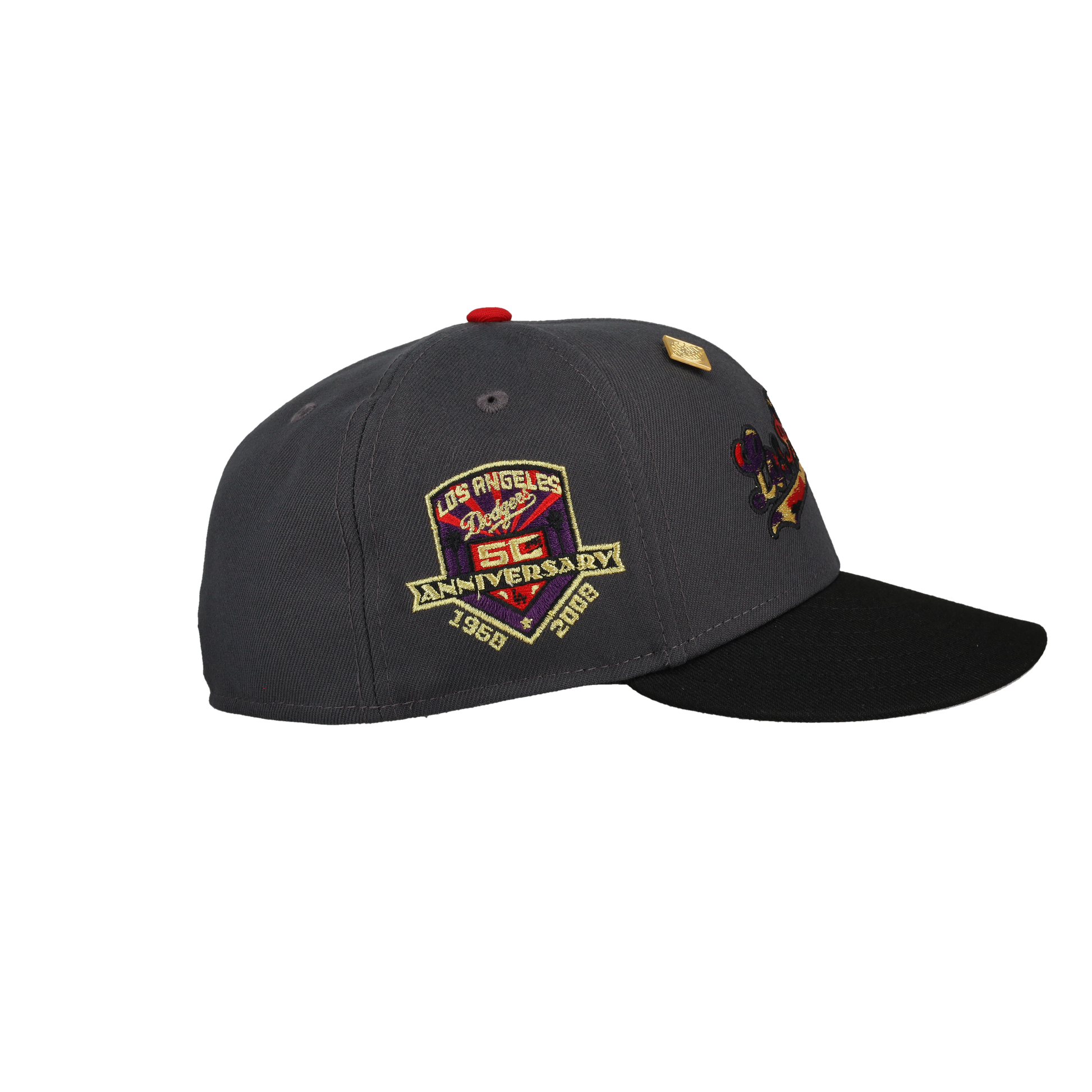 Los Angeles Dodgers 50th Anniversary Graphite 59Fifty Fitted Hat