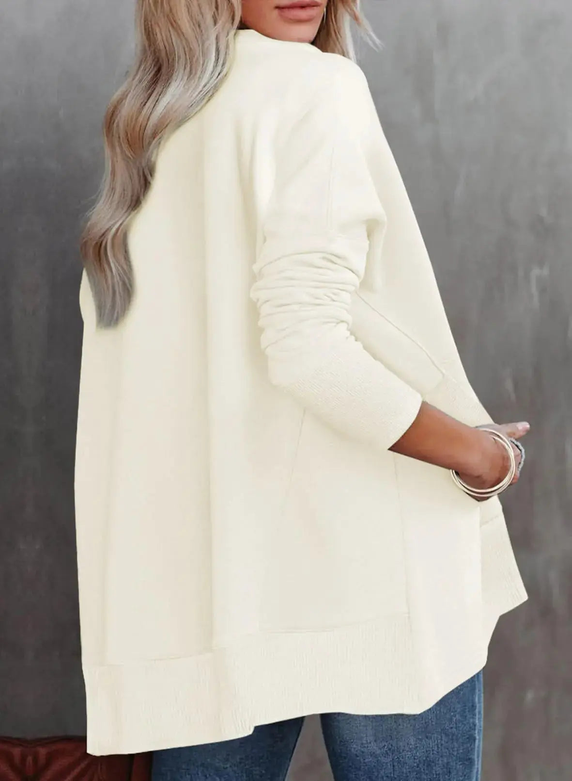 Dokotoo Women's Casual Oversized Half Zip Sweatshirt With Pockets