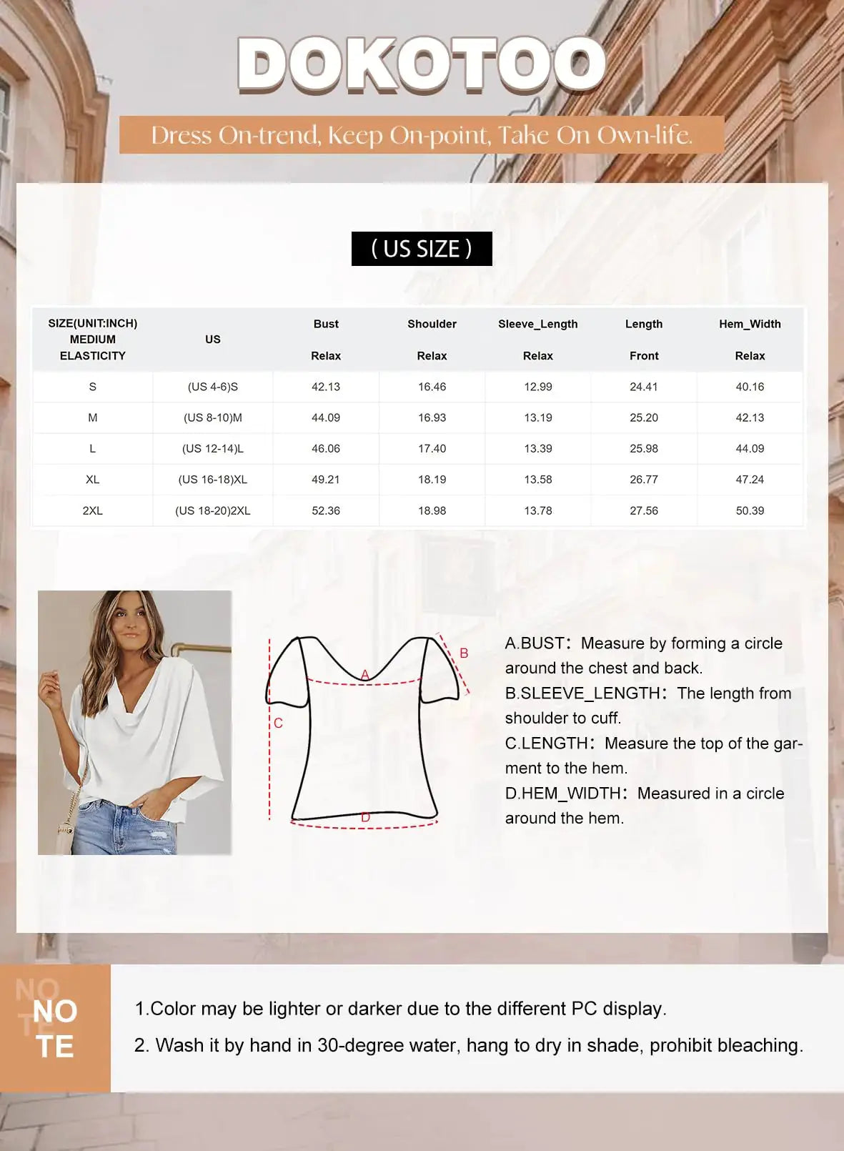 Dokotoo Womens Blouses and Tops - Short Sleeve Chiffon Shirts and Tops - Red