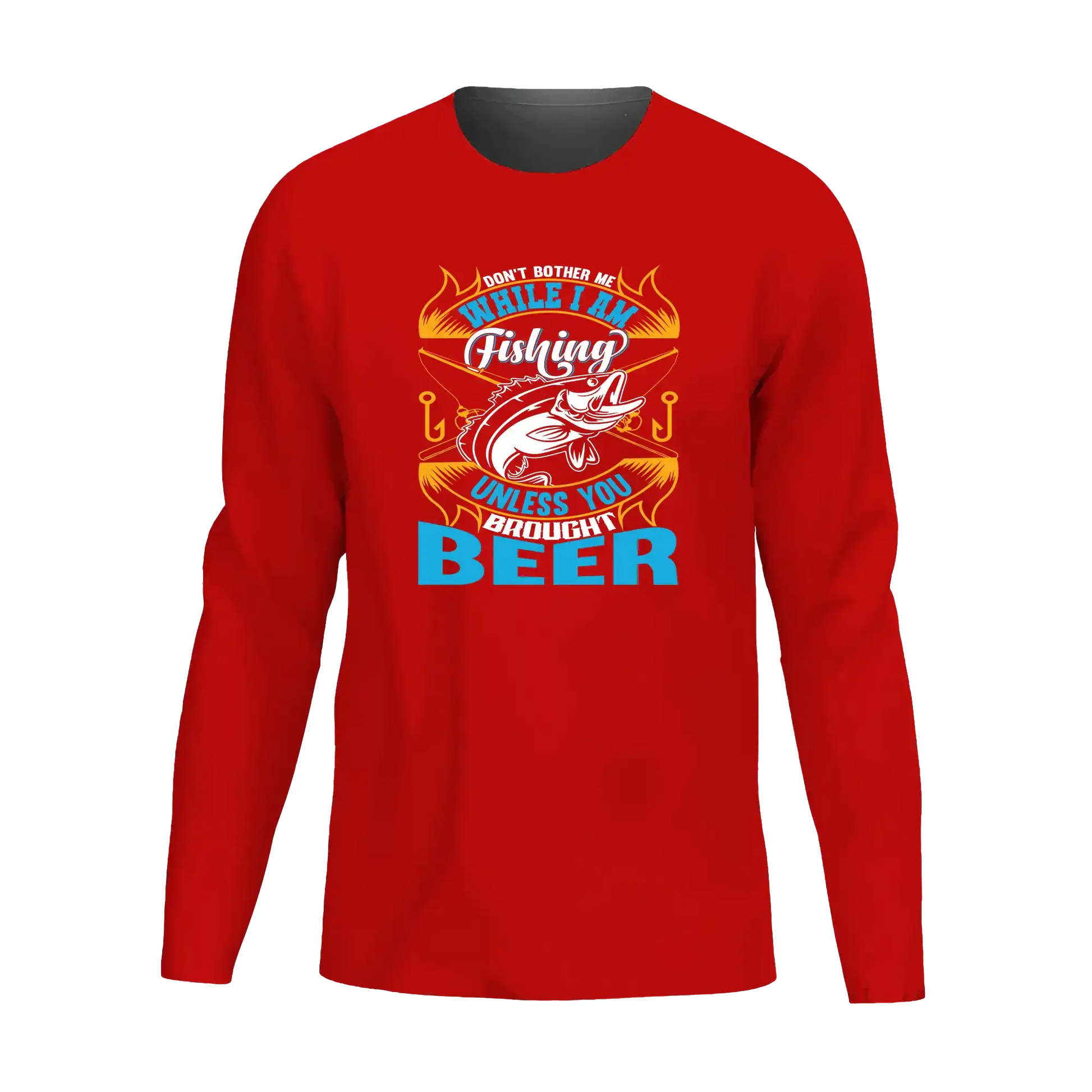 Don't Bother Me While I'm Fishing Men Long Sleeve Shirt