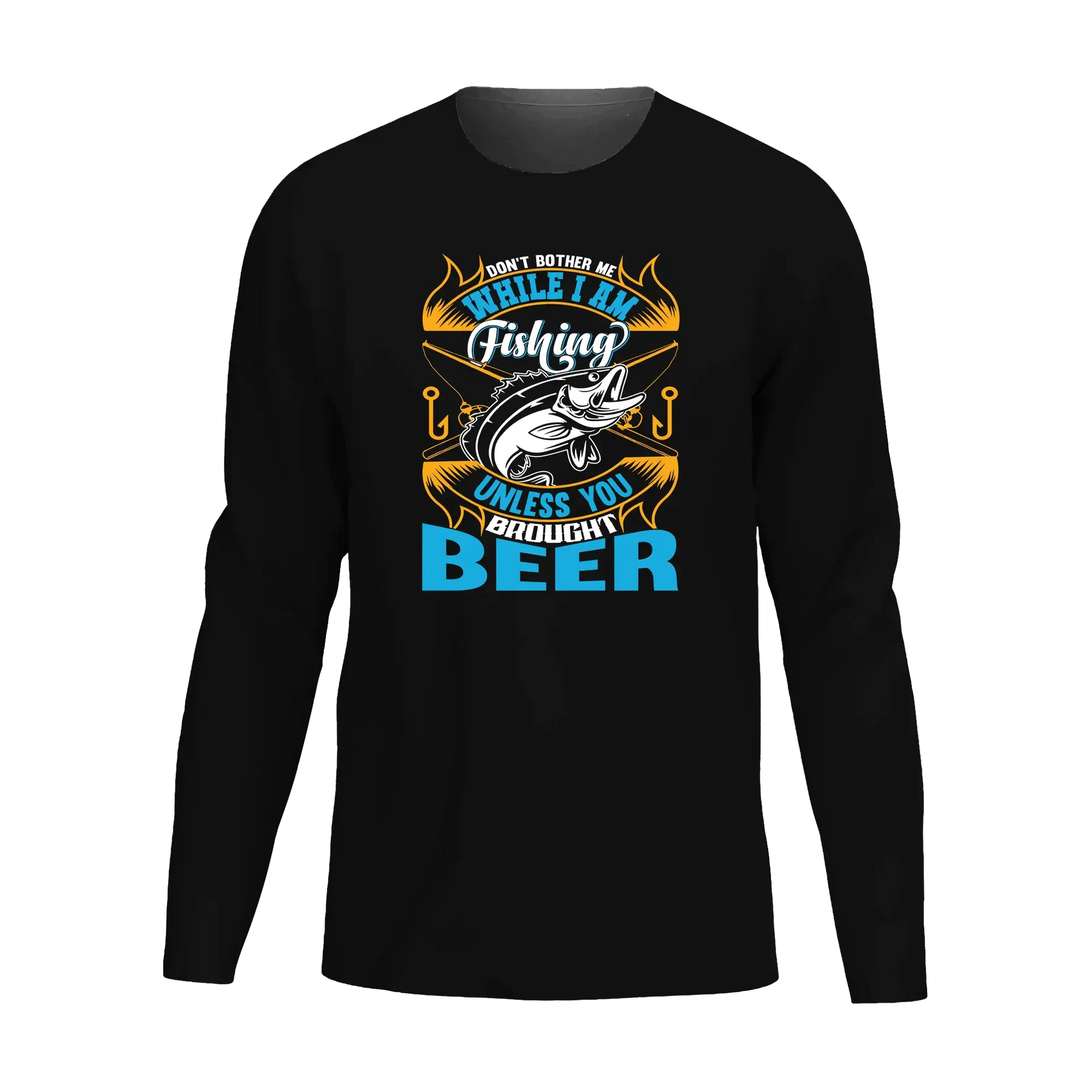 Don't Bother Me While I'm Fishing Men Long Sleeve Shirt
