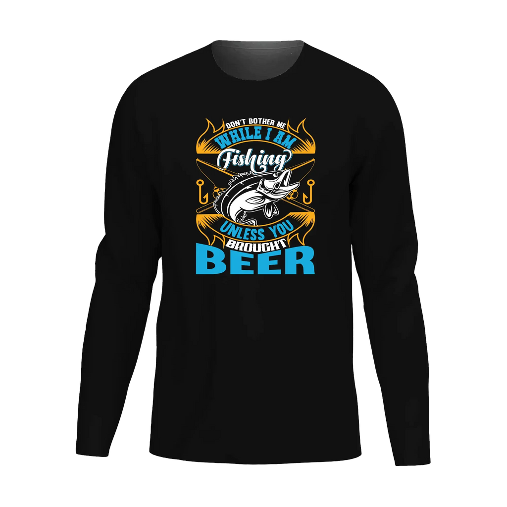 Don't Bother Me While I'm Fishing Men Long Sleeve Shirt