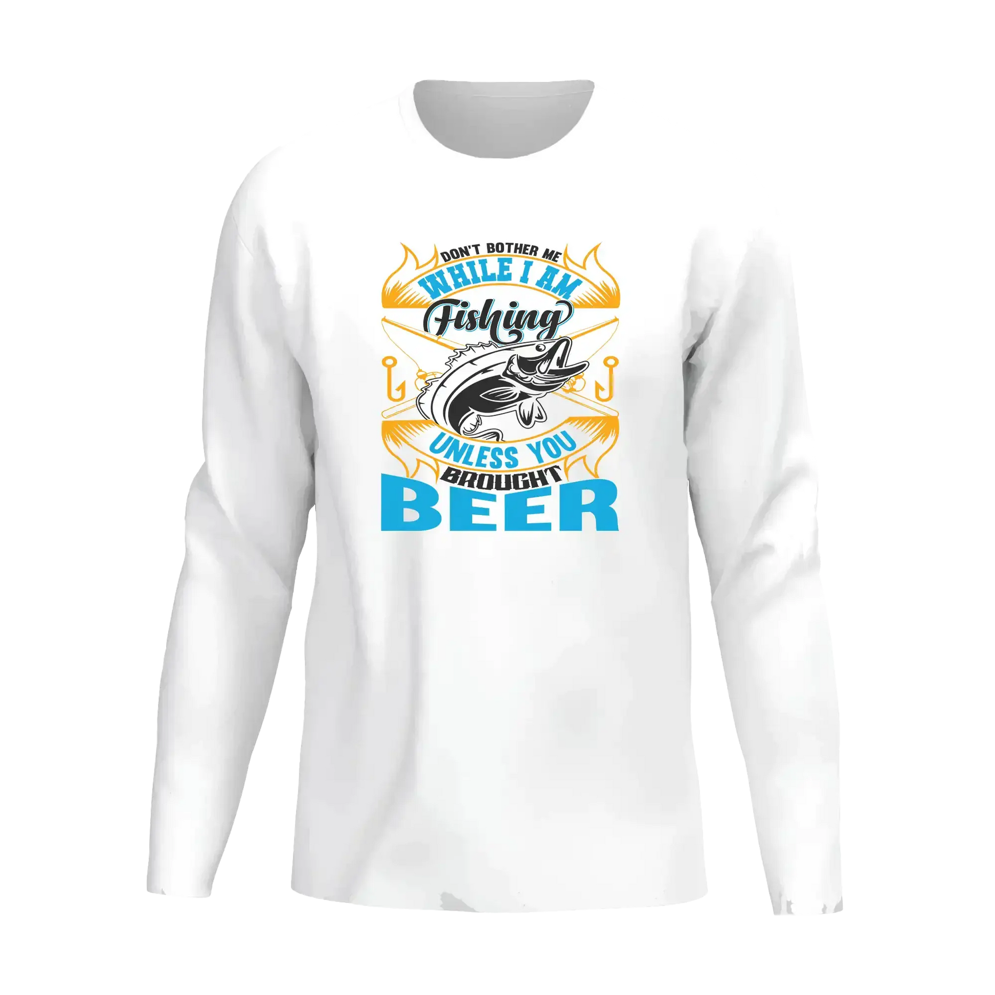 Don't Bother Me While I'm Fishing Men Long Sleeve Shirt