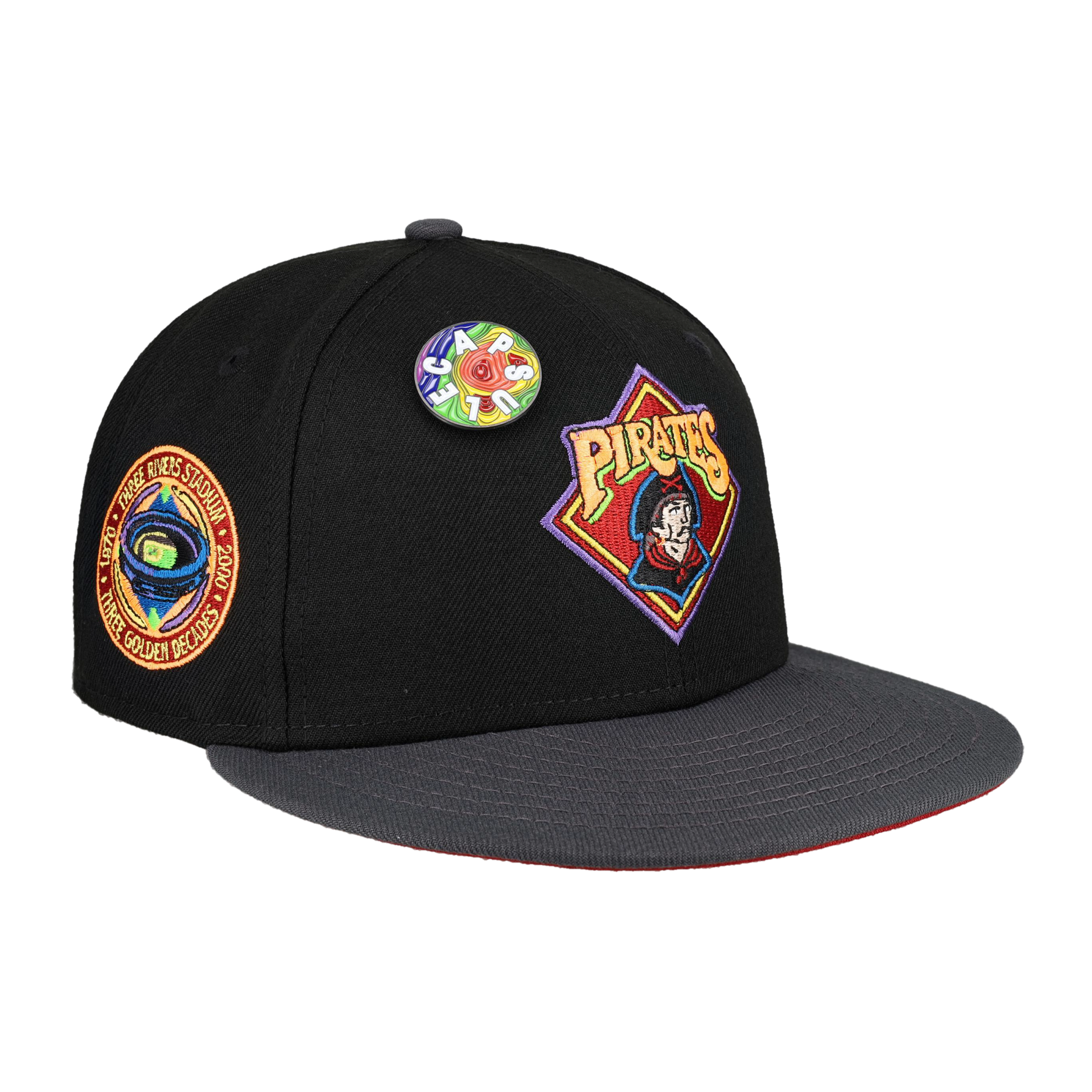 Pittsburgh Pirates Capsule Doppler Radar Collection Three Rivers Stadium Fitted Hat