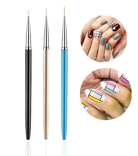 Dotting Pens With Nail Painting Brushes - Nail Art Design Tools