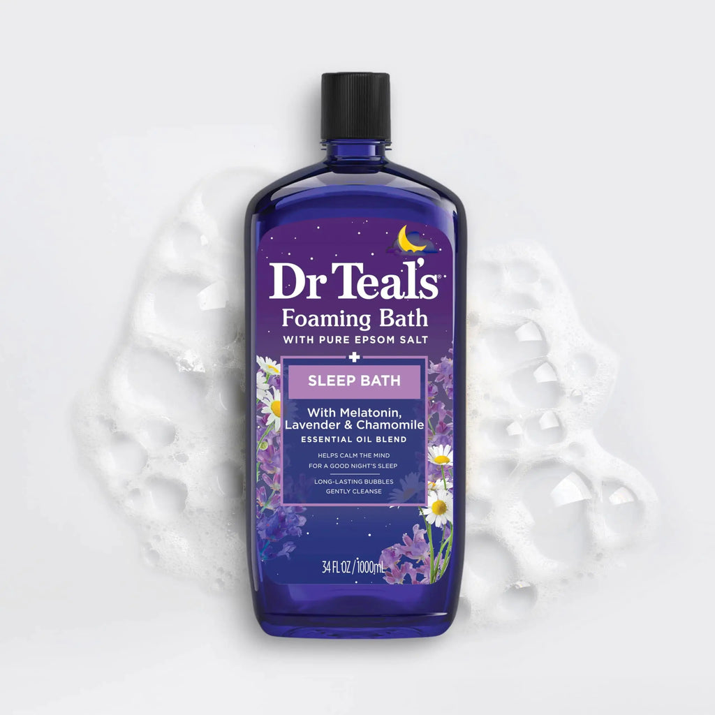 Dr Teal's Foaming Bath with Pure Epsom Salt - Sleep Blend with Melatonin