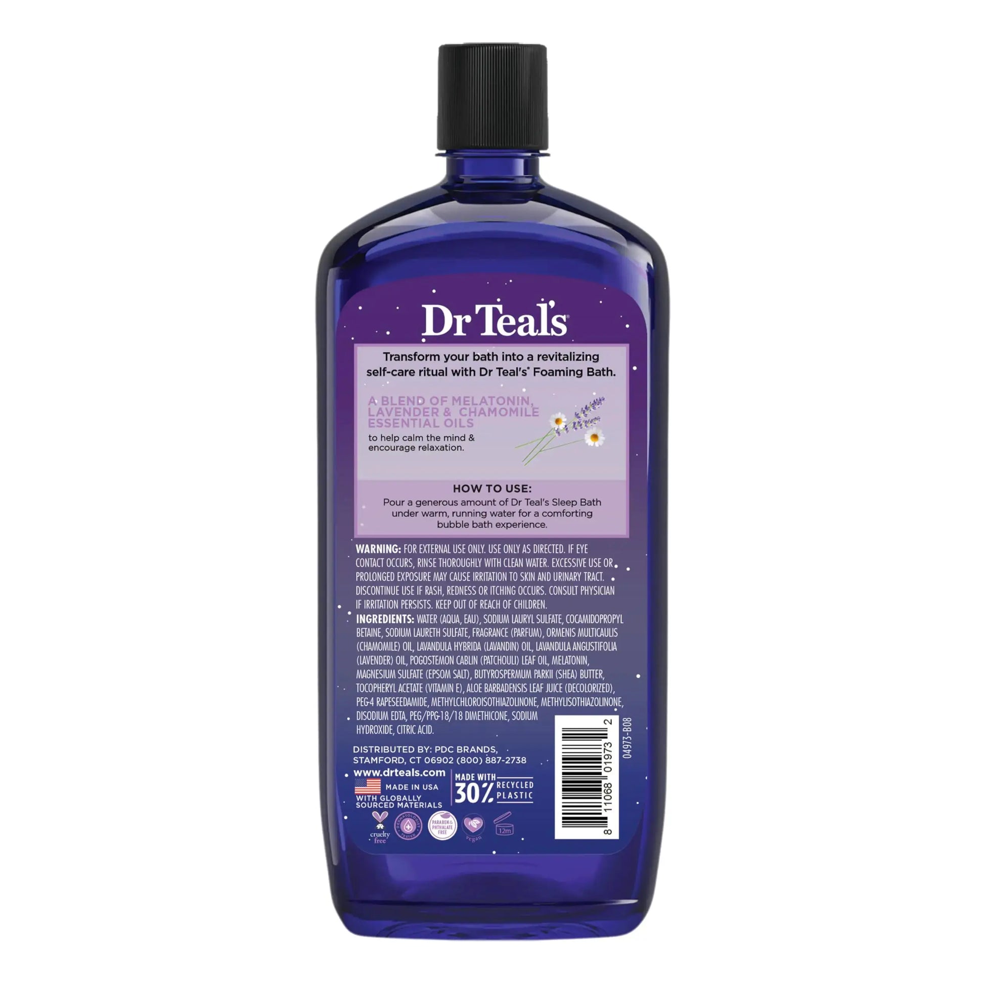 Dr Teal's Foaming Bath with Pure Epsom Salt - Sleep Blend with Melatonin
