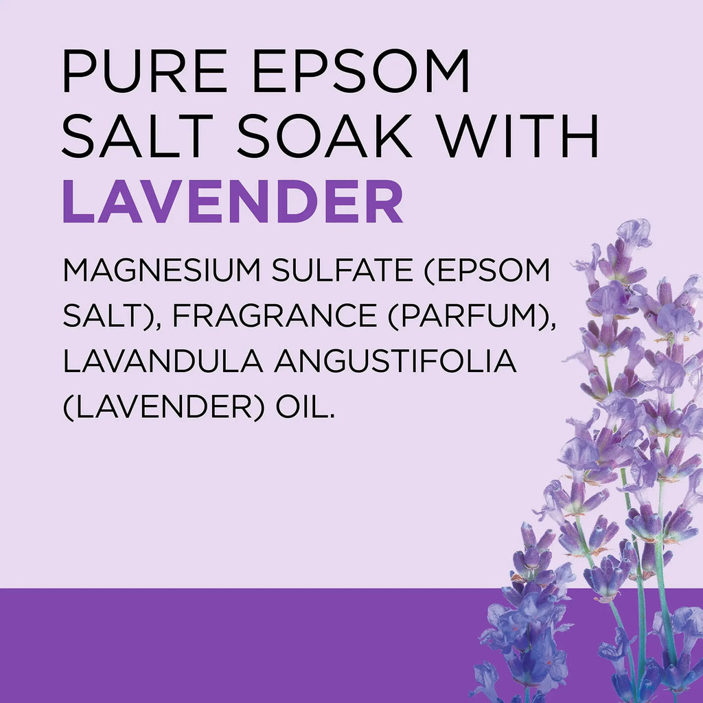 Dr Teal's Natural Epsom Salt Soaking Solution - Soothe & Sleep With Lavender Oil