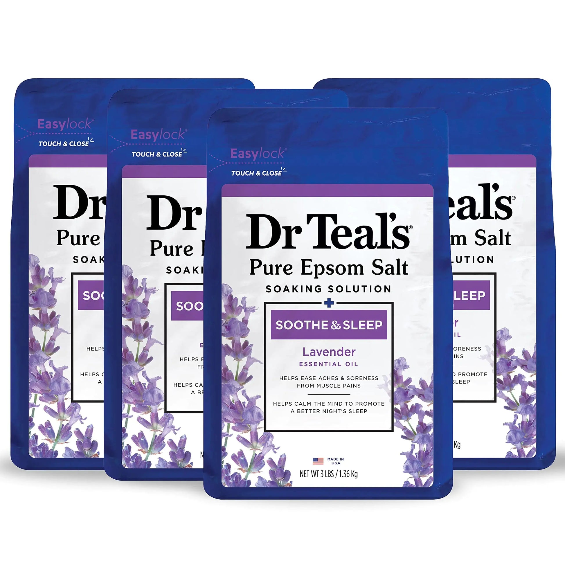 Dr Teal's Pure Epsom Salt - Soothe & Sleep with Lavender Oil