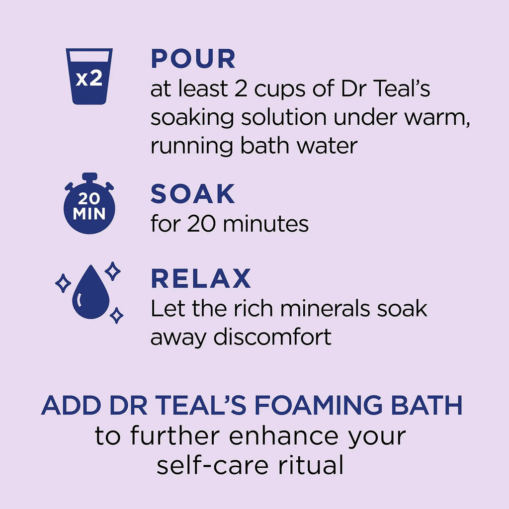 Dr Teal's Pure Epsom Salt - Soothe & Sleep with Lavender Oil